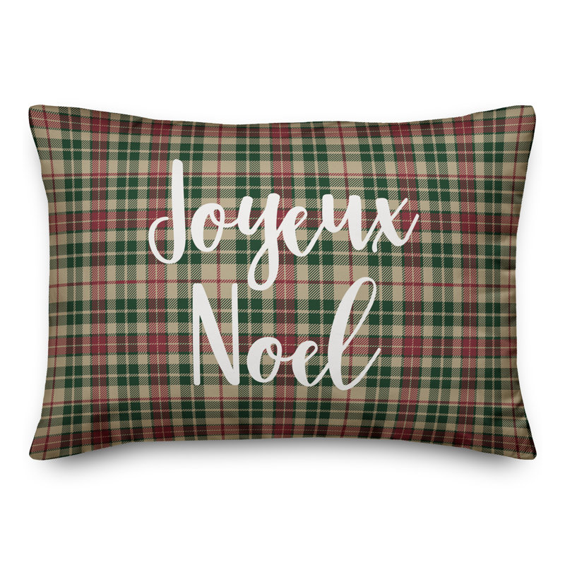 Designs Direct Creative Group Plaid Reversible Throw Pillow